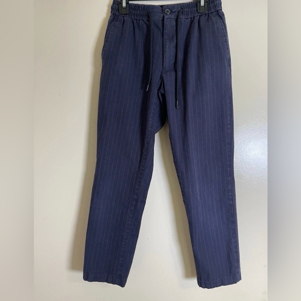 Topman Blue & Red Stripe Elastic Waist Junior/Teen Pants Sz 28/30 Men’s